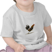Röd tupp tee