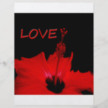 Röd valentinesblomma flygblad designs