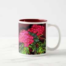 Röda bär kaffe muggar