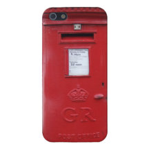 Röda brittiska Post boxas