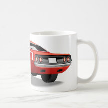 Röda 'Cuda som är stor Kaffe Muggar