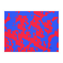 Röda dansare sträckta canvas tryck