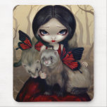 "Röda fjärilsvesslor" Mousepad musmattor