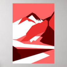 Röda Himalaya Posters