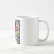 Röda koret kaffe kopp