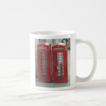 Röda London ringer boxas Kaffe Mugg