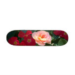 Röda rosa ros för korall skate deck