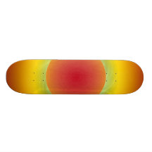 Röda solblått virvlar runt skateboarden