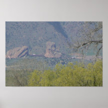 Röda stenar print
