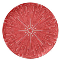 Röda strålar av ljust pläterar dinner plate