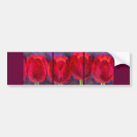 Röda tulpanblommor som målar - som är mång- bildekaler