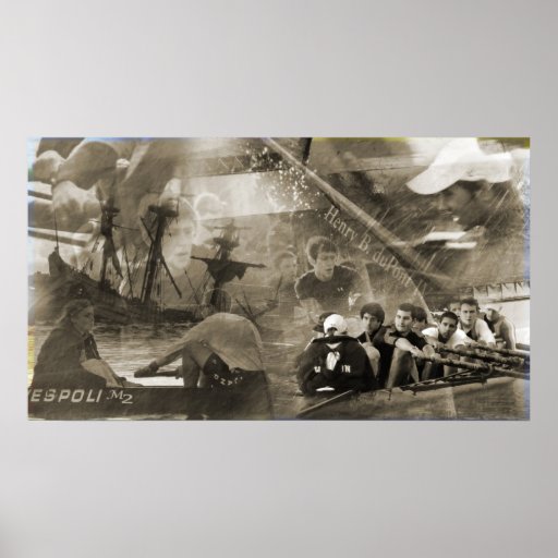 RoddCollage med Kalmar mynt Affisch