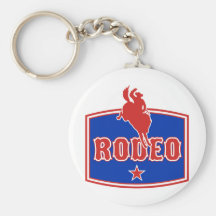 rodeocowboyridning som sparkar bakut broncohästen nyckel ringar