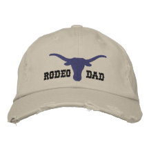 Rodeopappa Broderad Keps
