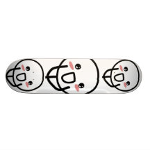 Rodna komiskt ansikte skateboard deck