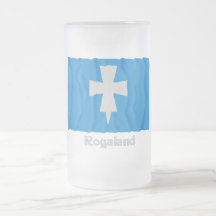 Rogaland som vinkar flagga med namn kaffe koppar