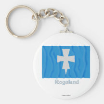 Rogaland som vinkar flagga med namn nyckelringar