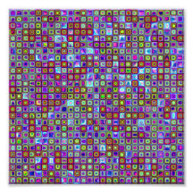 Röka den purpurfärgade skraj Retro mosaiken belägg Konstfoto