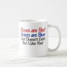 Rolig ateistvalentines dayhumor kaffe mugg