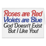 Rolig ateistvalentines dayhumor kort