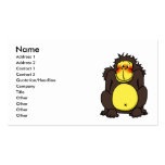 Rolig blyg gorilla visit kort