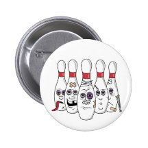 Rolig bowling knappar