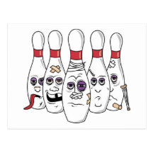 Rolig bowlingvykort