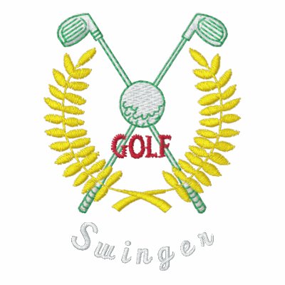 Rolig broderad GolflogotypSwinger Jacka