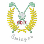 Rolig broderad GolflogotypSwinger Pikétröjor