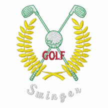 Rolig broderad GolflogotypSwinger Pikétröjor