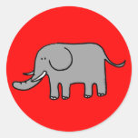 Rolig elefant klistermärken