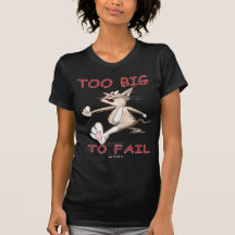 Rolig för stor katt att misslyckas t-shirts