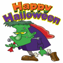 rolig frankensteintecknad för happy halloween photo sculptures