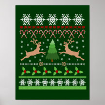 Rolig ful jultröja posters