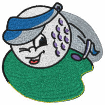 Rolig Golf broderad skjorta Pikétröja