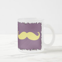 Rolig gul mustasch kaffe koppar