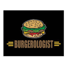 Rolig hamburgare vykort