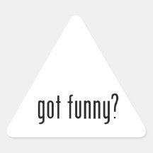 rolig har? triangle sticker