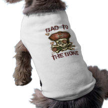 Rolig hund pirat 2 djur tee shirt