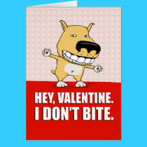 Rolig hund valentin dagkort kort