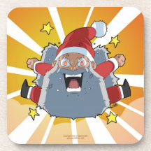 Rolig ilsken Santa jul Kopp Underlägg