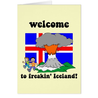 Rolig Island vulkan från funnytshirtsboutique