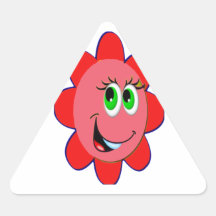 rolig jigsaw triangle stickers