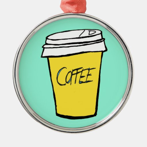 rolig julprydnad för kaffe julgransdekorationer