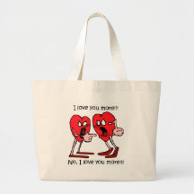 Rolig kärlek tote bags