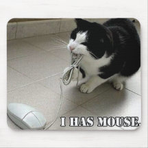Rolig katt MousePad Musmattor