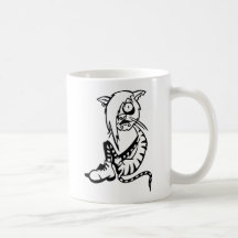 Rolig katt mugg
