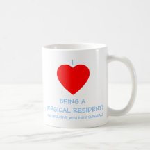 Rolig kirurgisk invånarekaffemugg