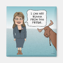 Rolig kylmagnet: Sarah Palin Kylskåpmagneter