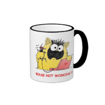 Rolig LOL-katt och mus Kaffe Kopp